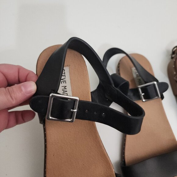 Steve Madden Women's Tesa Slingback Black Sandal Bundle Women's Size 8.5 - Picture 8 of 16